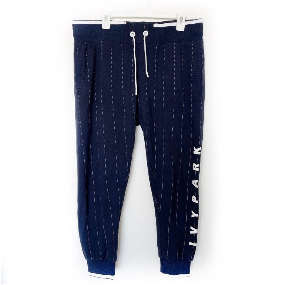 IVY PARK PINSTRIPE BASEBALL SWEATPANTS! LIKE NEW!